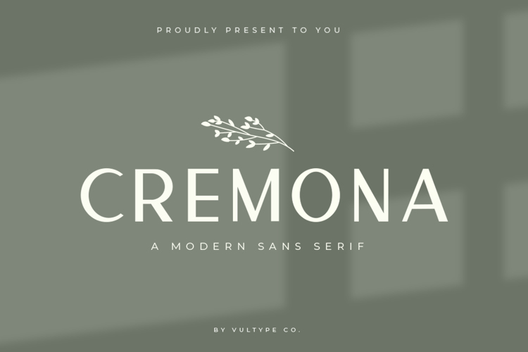 Cremona - Minimal Sans Serif Font