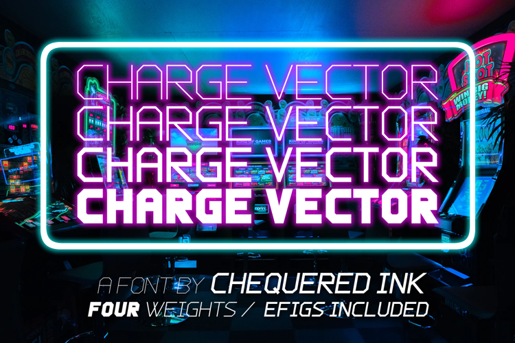 Charge Vector Font