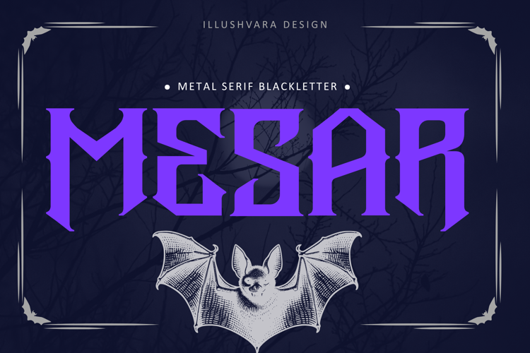Preview of Metal Mesar Font