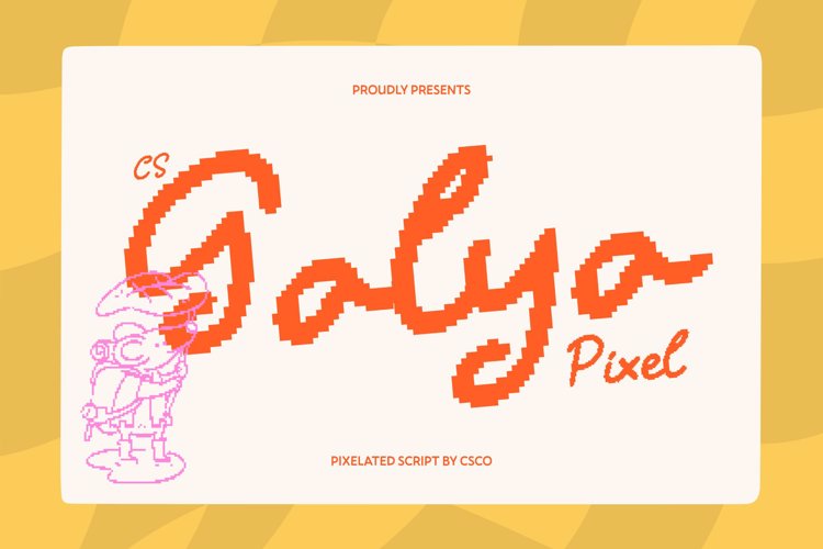 Preview of CS Galya Pixel Font