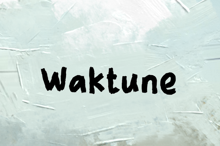 Preview of w Waktune Font