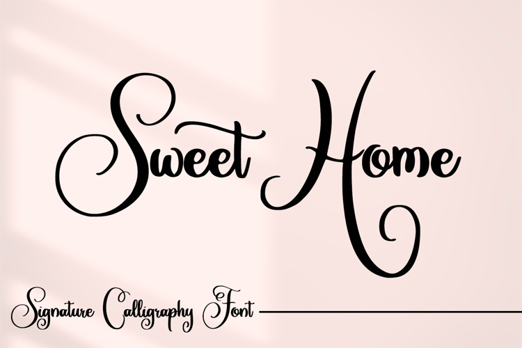 Preview of Sweet Home Font