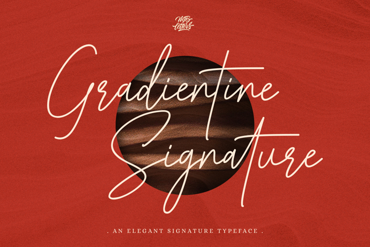 Gradientine Signature Font