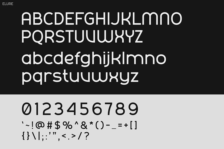 Preview of ELURE Font