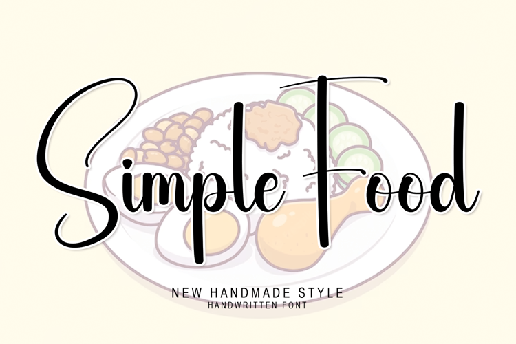 Simple Food Font