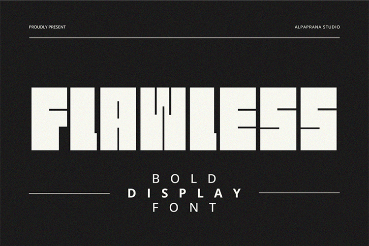 Preview of Flawless Font
