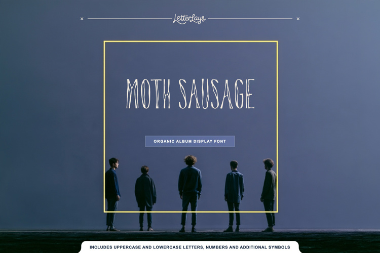 Preview of Moth Sausage Font