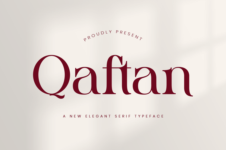 Preview of Qaftan Font