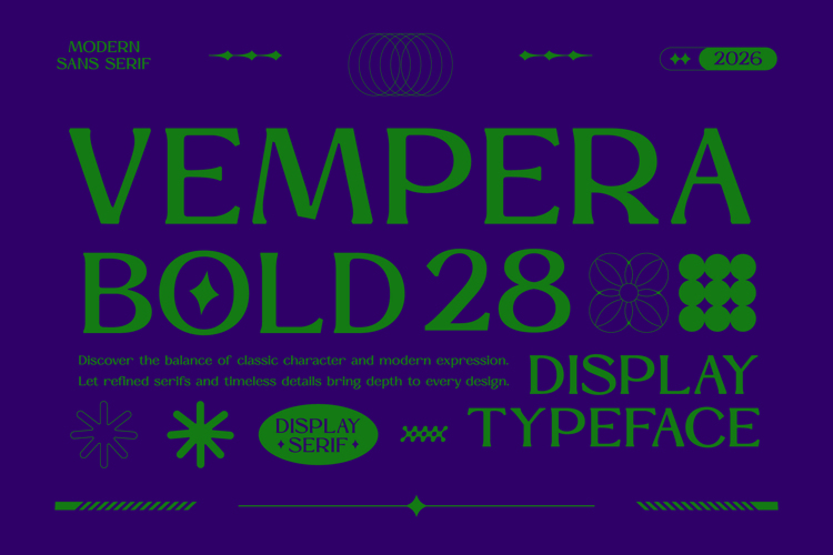 Preview of Vempera Bold Font