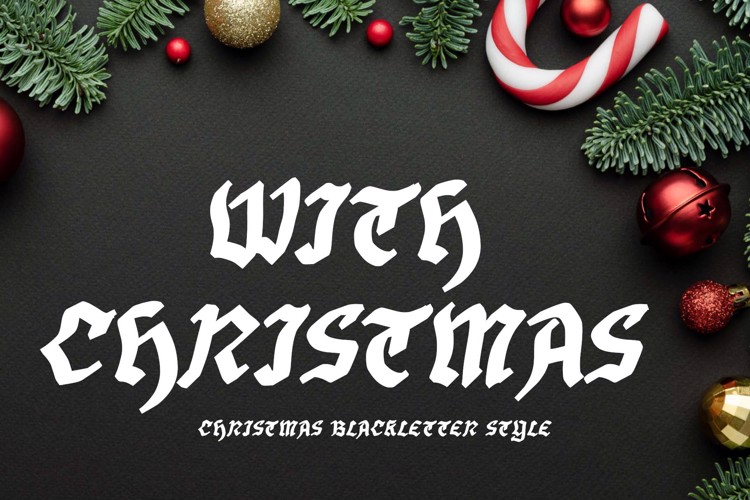 With Christmas Personal Font
