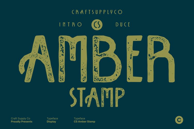 Preview of CS Amber Stamp Font