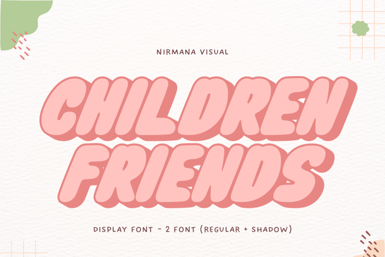 Children Friends - Version Font