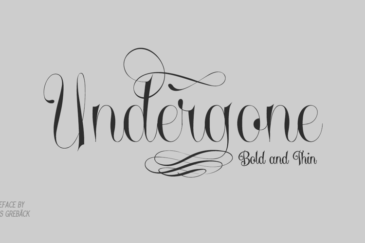 Undergone Font