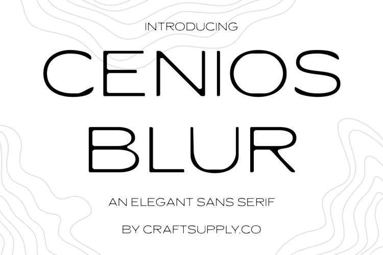 Preview of Cenios Blur Font