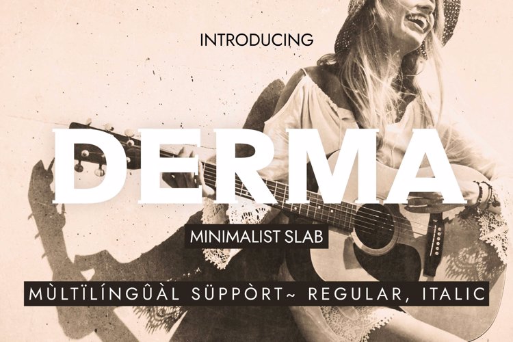 Preview of DERMA Font