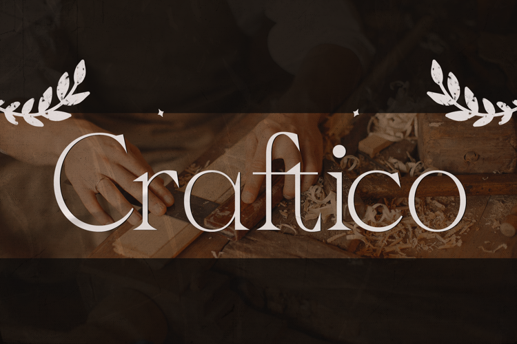 Preview of Craftico Font