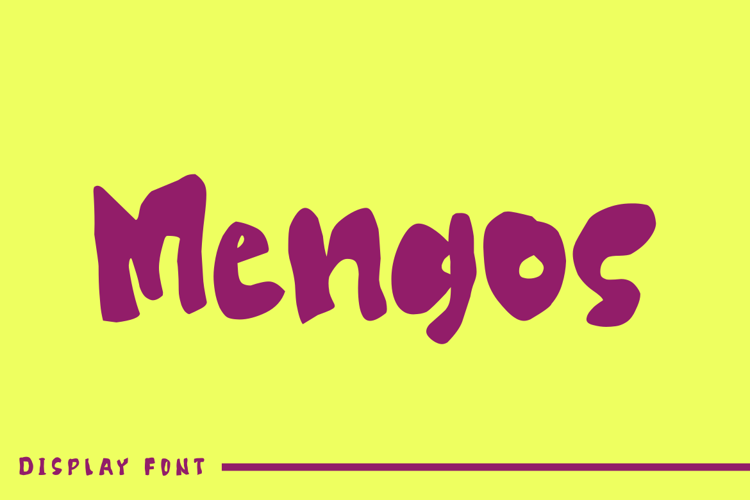 Preview of Mengos Font