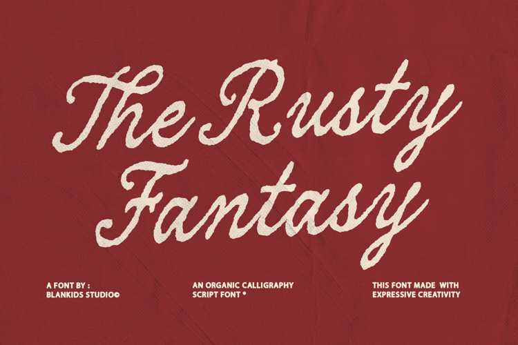 Preview of Rusty Fantasy Font