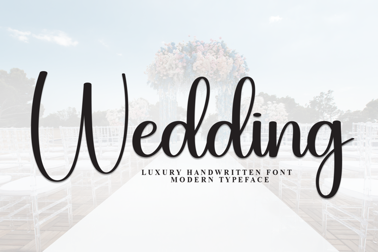 Preview of Wedding Font