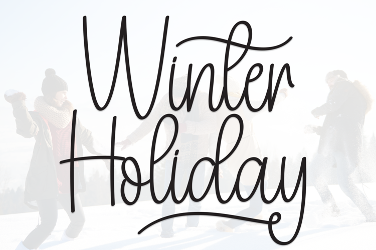 Preview of Winter Holiday Font