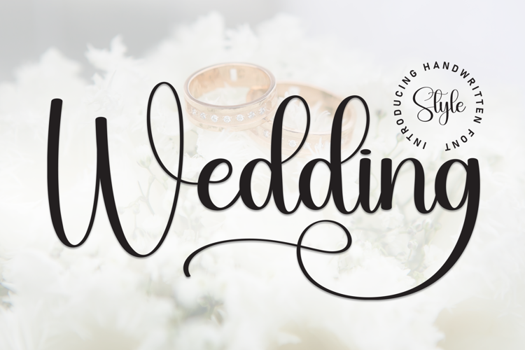 Preview of Wedding Font