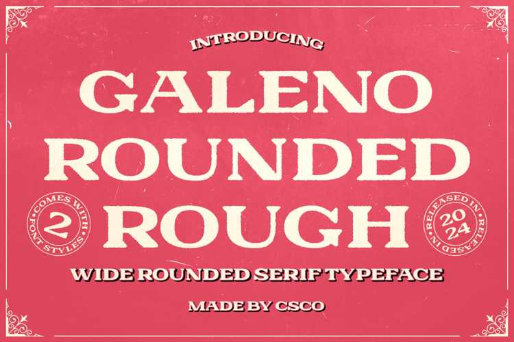 Galeno Rounded Rough Font