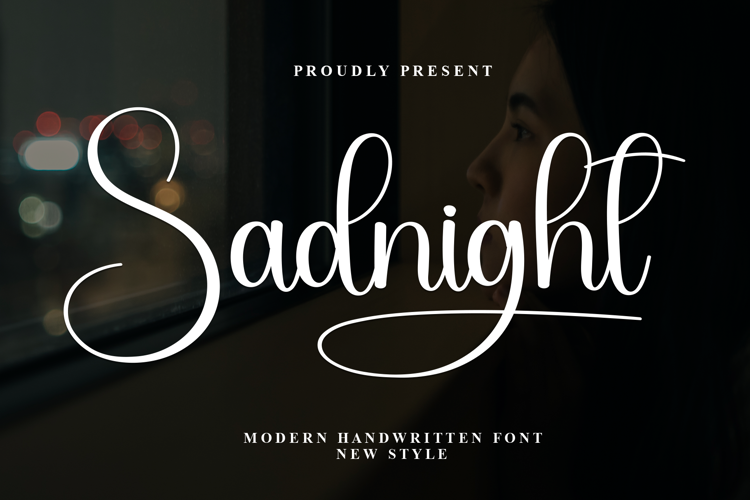 Preview of Sadnight Font