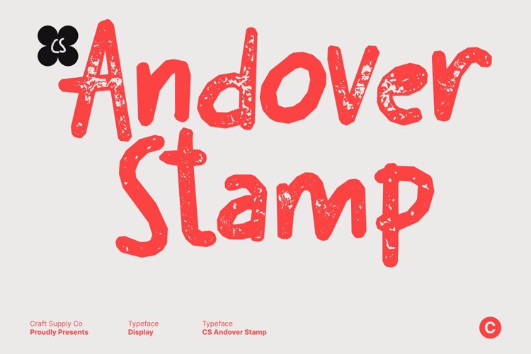 Preview of CS Andover Stamp Font