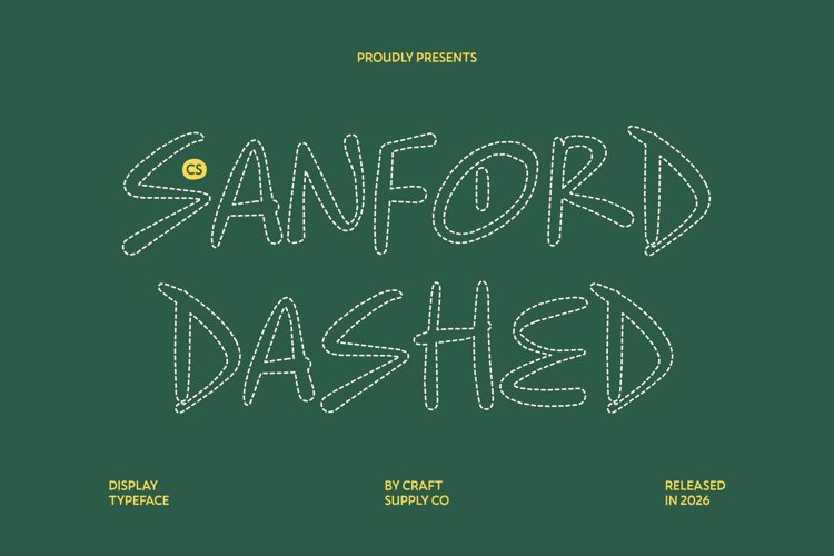 Preview of CS Sanford Dashed Font