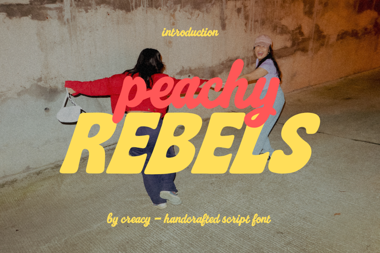 Preview of Peachy Rebels Font