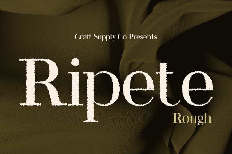 Ripete Rough Font