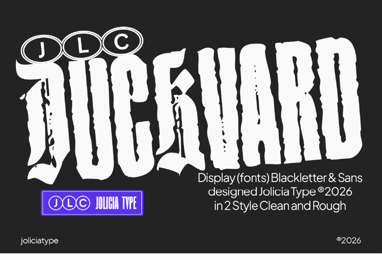 Preview of Duckvard Font