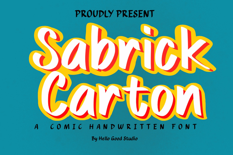 Preview of Sabrick carton Font