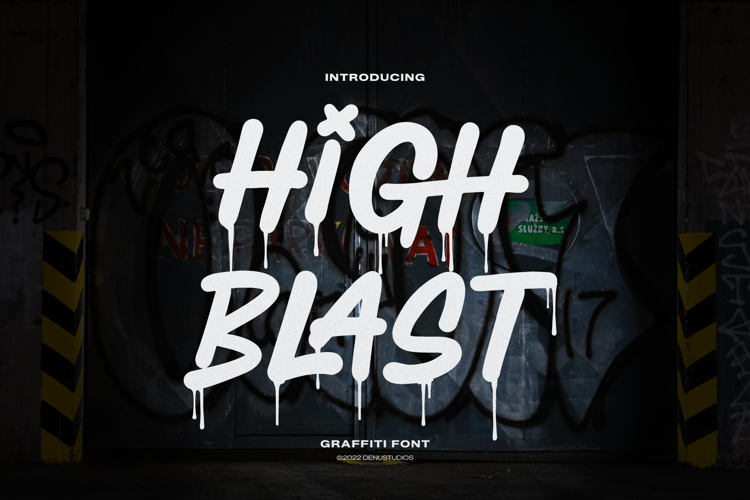 Preview of High Blast Font