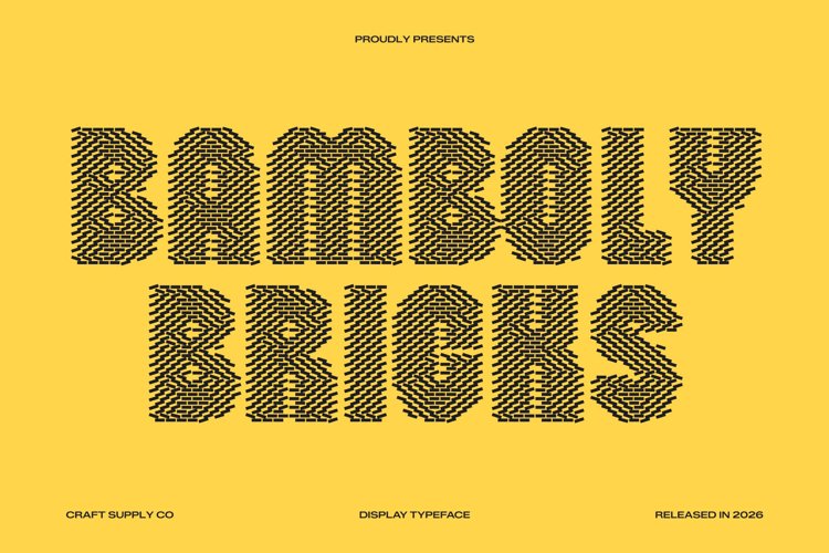 Preview of Bamboly Bricks Font