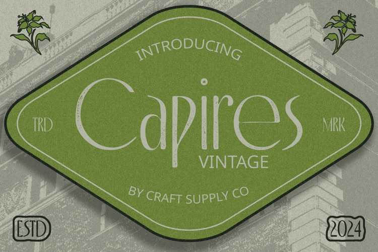 Capires Vintage Stamp Font