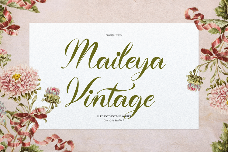 Preview of Maileya Vintage Font
