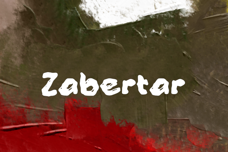 Preview of z  Zabertar Font