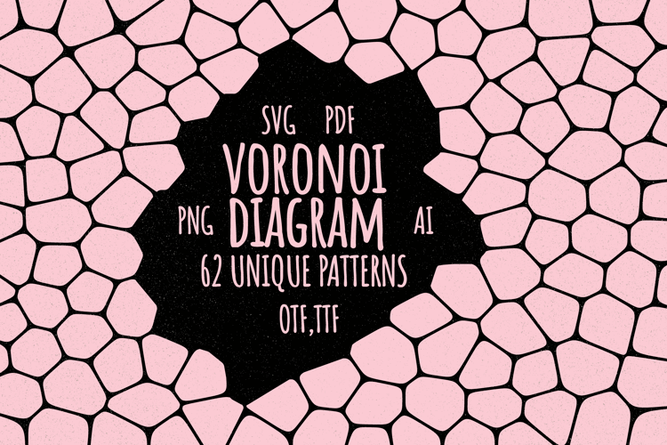 Preview of Voronoi Diagram Font