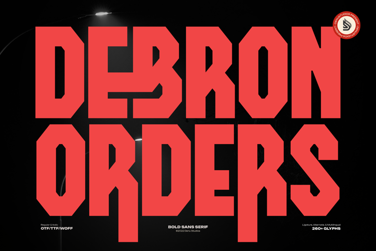 Debron Orders Font