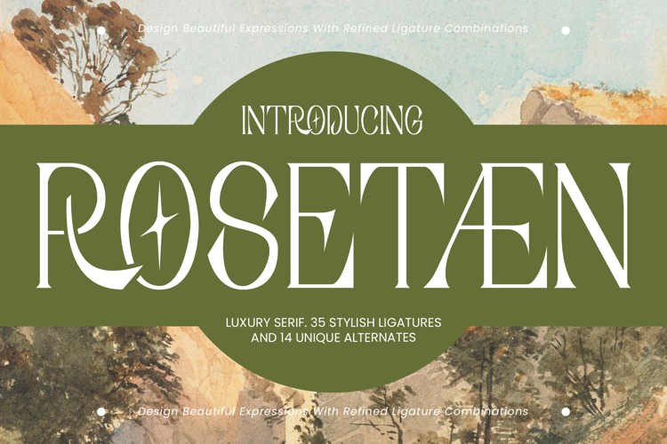 Preview of Rosetaen Font
