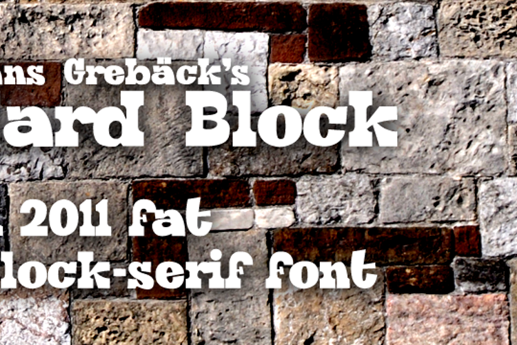 Hard Block Font