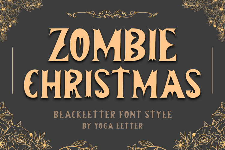 Zombie Christmas Font