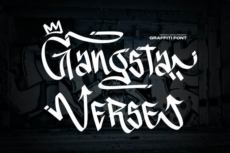 Preview of Gangsta Verse Font