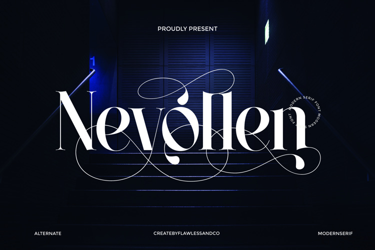 Preview of Nevollen Font