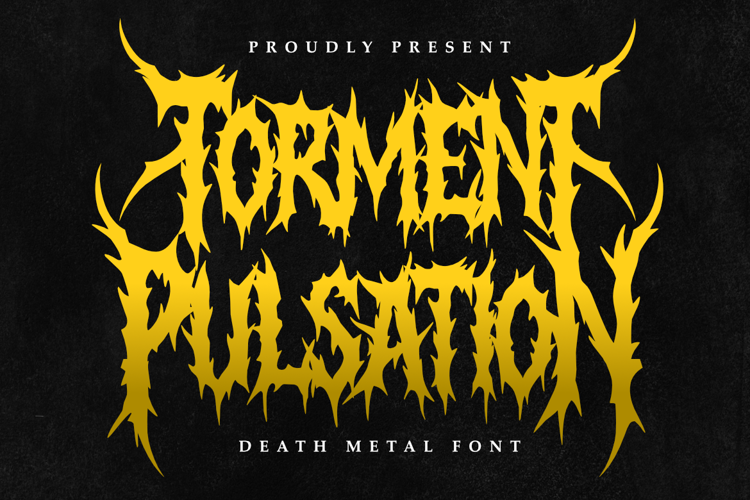 Preview of Torment Pulsation Font