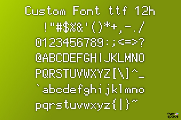 Custom Font ttf 20104