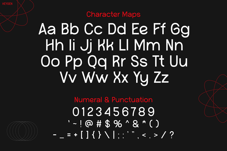 Preview of Keygen Font
