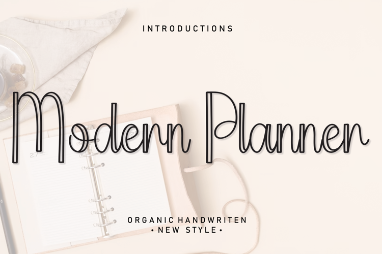 Modern Planner Font