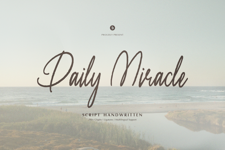 Preview of Daily Miracle Font